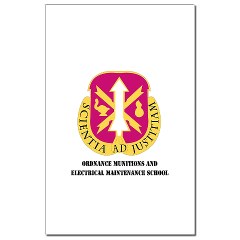 omems - M01 - 02 - DUI - Ordnance Munitions and Electronics Maintenance School with Text - Mini Poster Print