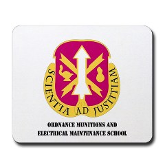 omems - M01 - 03 - DUI - Ordnance Munitions and Electronics Maintenance School with Text - Mousepad