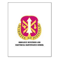 omems - M01 - 02 - DUI - Ordnance Munitions and Electronics Maintenance School with Text - Small Poster