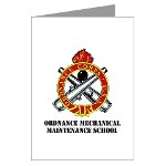 omms - M01 - 02 - DUI - Ordnance Mechanical Maintenance School with Text Greeting Cards (Pk of 10)