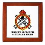 omms - M01 - 03 - DUI - Ordnance Mechanical Maintenance School with Text Keepsake Box - Click Image to Close