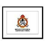 omms - M01 - 02 - DUI - Ordnance Mechanical Maintenance School with Text Large Framed Print - Click Image to Close