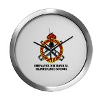 omms - M01 - 03 - DUI - Ordnance Mechanical Maintenance School with Text Modern Wall Clock - Click Image to Close