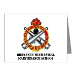 omms - M01 - 02 - DUI - Ordnance Mechanical Maintenance School with Text Note Cards (Pk of 20) - Click Image to Close