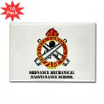 omms - M01 - 01 - DUI - Ordnance Mechanical Maintenance School with Text Rectangle Magnet (10 pack)