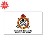 omms - M01 - 01 - DUI - Ordnance Mechanical Maintenance School with Text Sticker (Rectangle 10 pk) - Click Image to Close