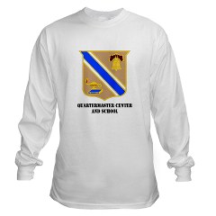 quartermaster - A01 - 03 - DUI - Quartermaster Center/School with Text - Long Sleeve T-Shirt