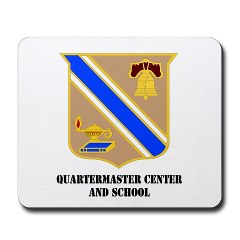 quartermaster - M01 - 03 - DUI - Quartermaster Center/School with Text - Mousepad