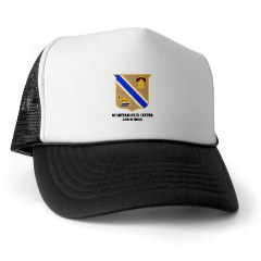 quartermaster - A01 - 02 - DUI - Quartermaster Center/School with Text - Trucker Hat