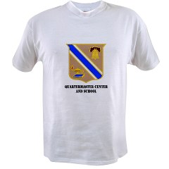 quartermaster - A01 - 04 - DUI - Quartermaster Center/School with Text - Value T-Shirt - Click Image to Close