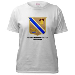 quartermaster - A01 - 04 - DUI - Quartermaster Center/School with Text - Women's T-Shirt - Click Image to Close