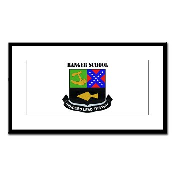 rangerschool - M01 - 02 - DUI - Ranger School with Text - Small Framed Print