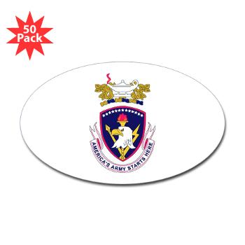 rrs - M01 - 01 - DUI - Recruiting and Retention School Sticker (Oval 50 pk)