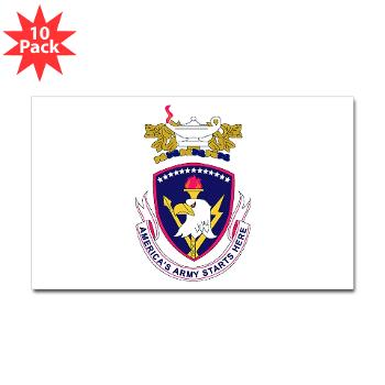 rrs - M01 - 01 - DUI - Recruiting and Retention School Sticker (Rectangle 10 pk)