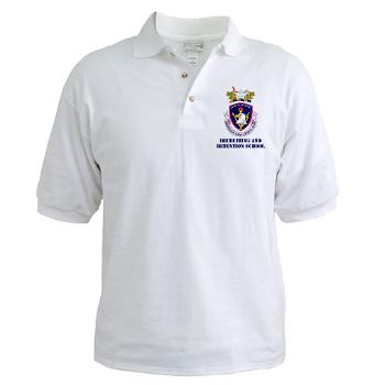 rrs - A01 - 04 - DUI - Recruiting and Retention School with Text Golf Shirt