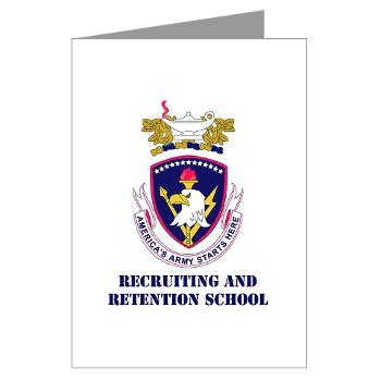 rrs - M01 - 02 - DUI - Recruiting and Retention School with Text Greeting Cards (Pk of 20) - Click Image to Close