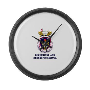rrs - M01 - 03 - DUI - Recruiting and Retention School with Text Large Wall Clock