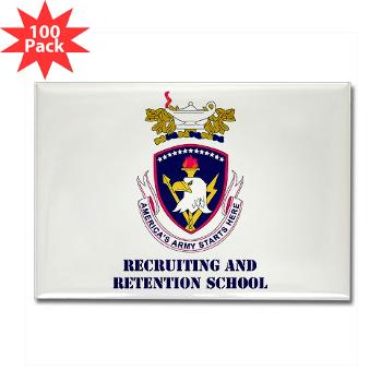 rrs - M01 - 01 - DUI - Recruiting and Retention School with Text Rectangle Magnet (100 pack)