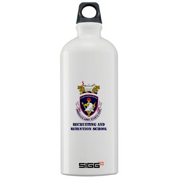 rrs - M01 - 03 - DUI - Recruiting and Retention School with Text Sigg Water Bottle 1.0L
