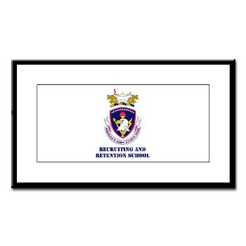 rrs - M01 - 02 - DUI - Recruiting and Retention School with Text Small Framed Print