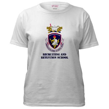 rrs - A01 - 04 - DUI - Recruiting and Retention School with Text Women's T-Shirt