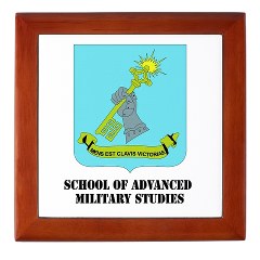 sams - M01 - 03 - DUI - School of Advanced Military Studies with Text Keepsake Box - Click Image to Close
