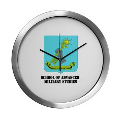 sams - M01 - 03 - DUI - School of Advanced Military Studies with Text Modern Wall Clock - Click Image to Close