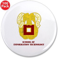 sit - M01 - 01 - DUI - School of Information Technologywith Text 3.5" Button (100 pack)
