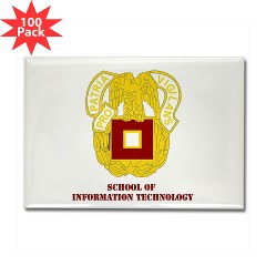 sit - M01 - 01 - DUI - School of Information Technology with Text Rectangle Magnet (100 pack)