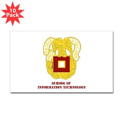 sit - M01 - 01 - DUI - School of Information Technology with Text Sticker (Rectangle 10 pk)