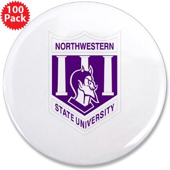 nsula - M01 - 01 - SSI - ROTC - Northwestern State University of Louisiana - 3.5" Button (100 pack)