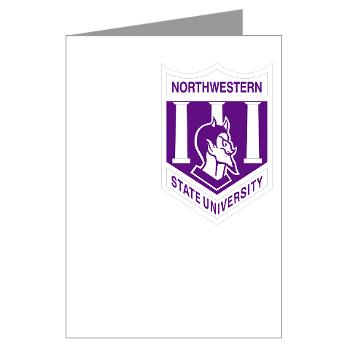 nsula - M01 - 02 - SSI - ROTC - Northwestern State University of Louisiana - Greeting Cards (Pk of 10)