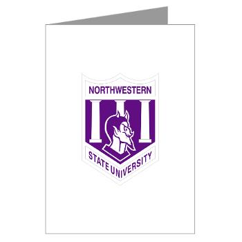 nsula - M01 - 02 - SSI - ROTC - Northwestern State University of Louisiana - Greeting Cards (Pk of 20)