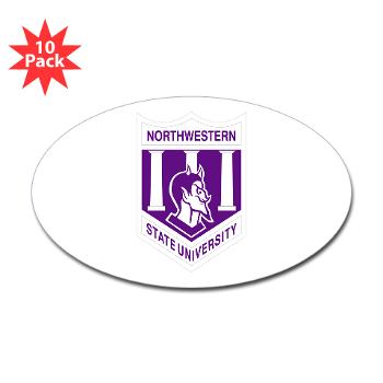 nsula - M01 - 01 - SSI - ROTC - Northwestern State University of Louisiana - Sticker (Oval 10 pk)