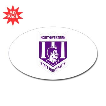 nsula - M01 - 01 - SSI - ROTC - Northwestern State University of Louisiana - Sticker (Oval 50 pk)