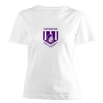 nsula - A01 - 04 - SSI - ROTC - Northwestern State University of Louisiana - Women's V-Neck T-Shirt