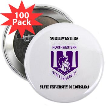 nsula - M01 - 01 - SSI - ROTC - Northwestern State University of Louisiana with Text - 2.25" Button (100 pack) - Click Image to Close
