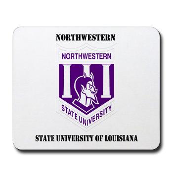 nsula - M01 - 03 - SSI - ROTC - Northwestern State University of Louisiana with Text - Mousepad