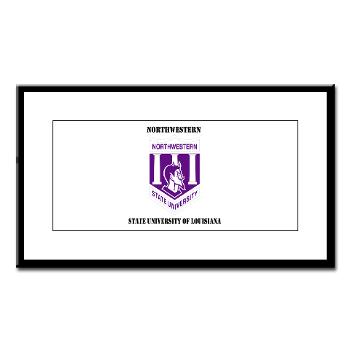 nsula - M01 - 02 - SSI - ROTC - Northwestern State University of Louisiana with Text - Small Framed Print