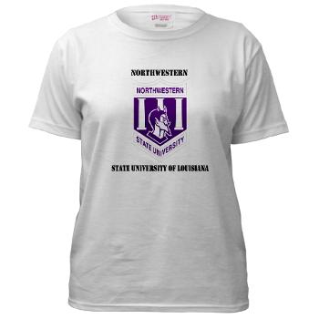 nsula - A01 - 04 - SSI - ROTC - Northwestern State University of Louisiana with Text - Women's T-Shirt