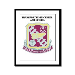 tcs - M01 - 02 - DUI - Transportation Center/School with Text - Framed Panel Print