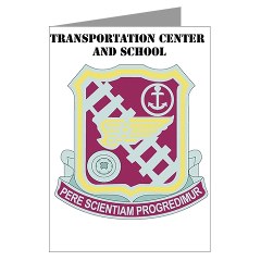 tcs - M01 - 02 - DUI - Transportation Center/School with Text - Greeting Cards (Pk of 20)