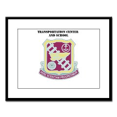 tcs - M01 - 02 - DUI - Transportation Center/School with Text - Large Framed Print