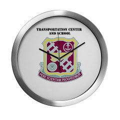 tcs - M01 - 03 - DUI - Transportation Center/School with Text - Modern Wall Clock - Click Image to Close