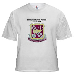 tcs - A01 - 04 - DUI - Transportation Center/School with Text - White T-Shirt