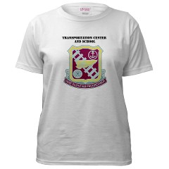 tcs - A01 - 04 - DUI - Transportation Center/School with Text - Women's T-Shirt
