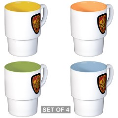 usaacs - M01 - 03 - DUI - Aviation Center/School - Stackable Mug Set (4 mugs)