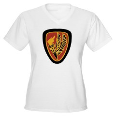 usaacs - A01 - 04 - DUI - Aviation Center/School - Women's V-Neck T-Shirt