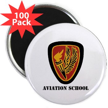 usaacs - M01 - 01 - DUI - Aviation Center/School with text - 2.25" Magnet (100 pack)