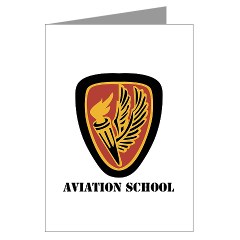 usaacs - M01 - 02 - DUI - Aviation Center/School with text - Greeting Cards (Pk of 20)